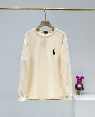 Ralph Lauren T-shirt Essential Pony Logo Long Sleeve Crew Neck Tee