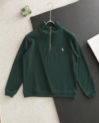 Ralph Lauren Sweatshirt Half-Zip Mock Neck Cotton Pullover